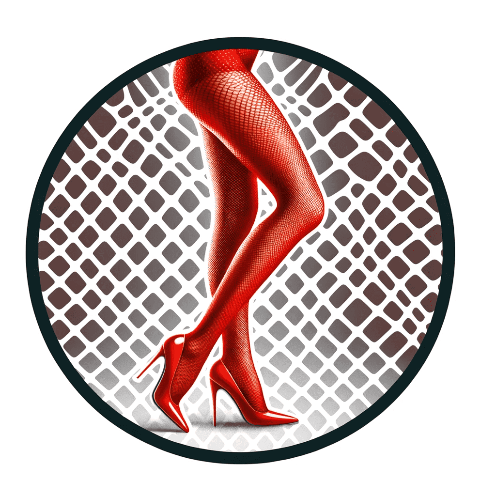 Bas Résilles Grandes Mailles Avec Dentelle Auto-fixant - Noir, Rouge Ou Blanc - Taille Unique (36-40)